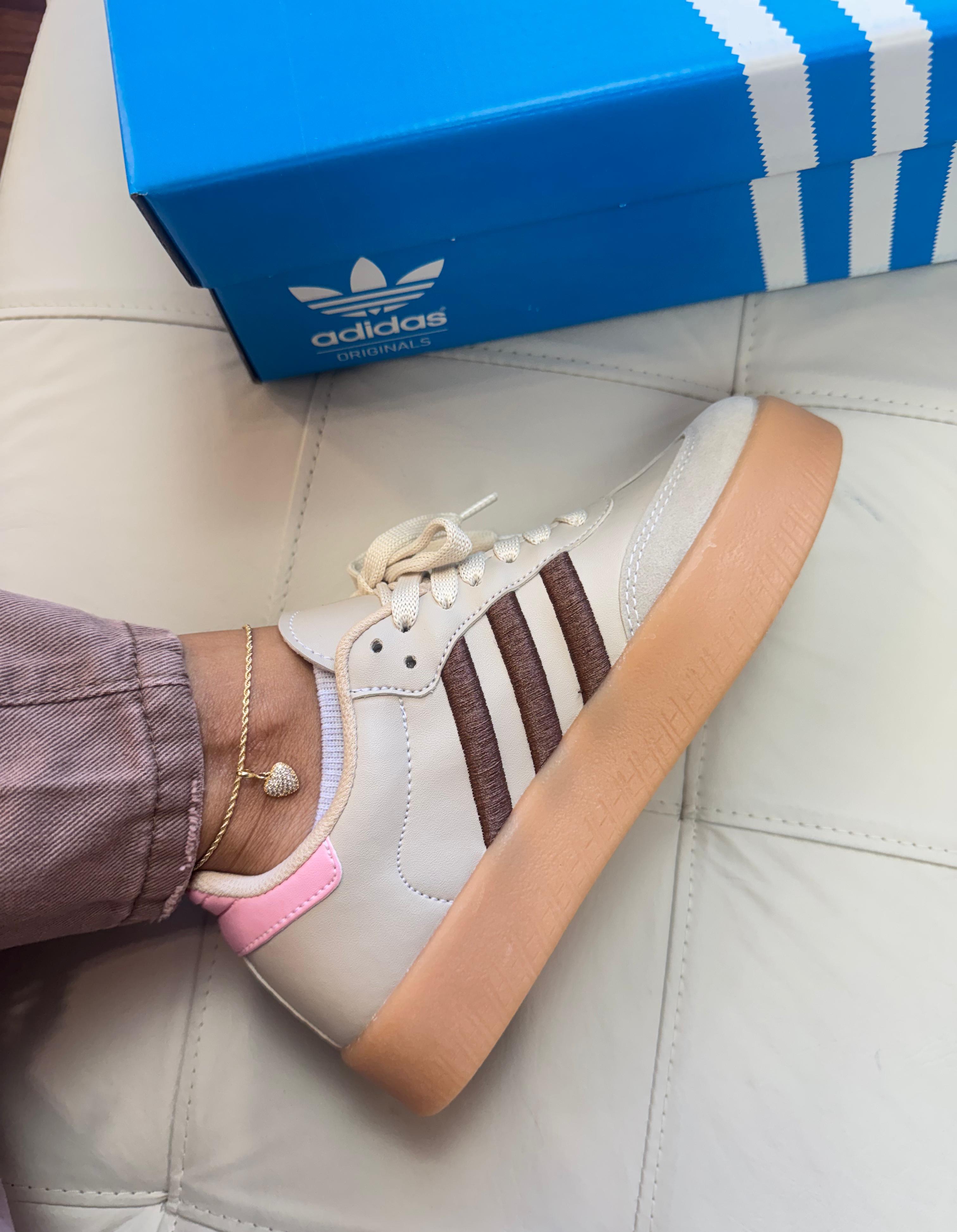 Tênis Sambaê Bege Rosa