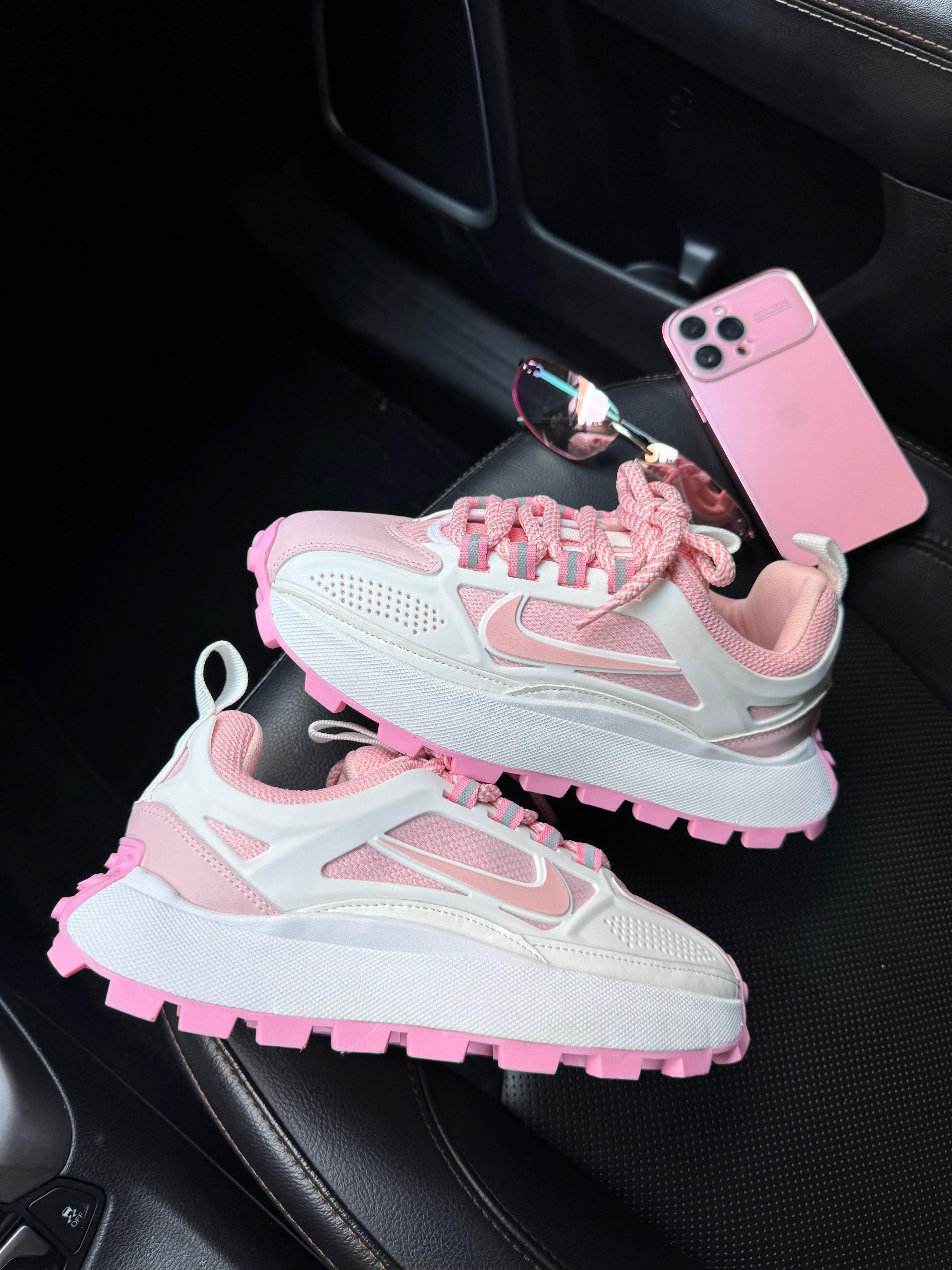 Tênis Bailleli Rosa Couro