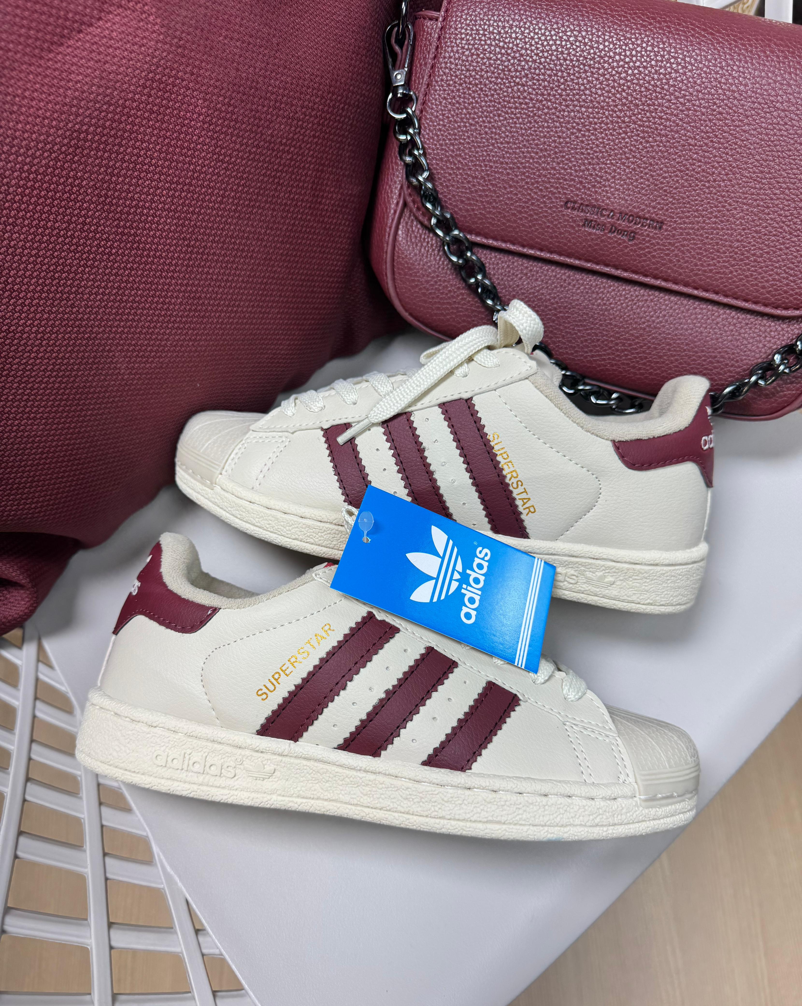 Tênis Ad Super Star Off/ Marsala