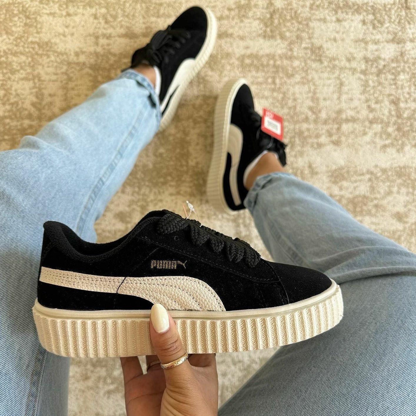 Tênis Suede Soft Preto